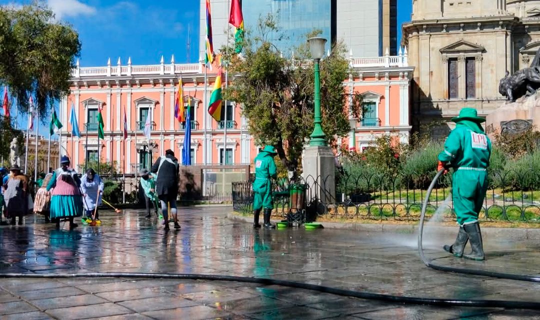 LA PAZ RECUPERA PLAZA MURILLO PARA TRANSMISIÓN DE MANDO
