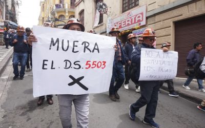 FRACASA NEGOCIACIÓN ENTRE COB Y GOBIERNO Y SE MANTIENE PARO GENERAL INDEFINIDO