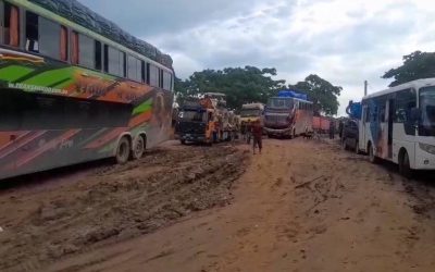 CRUCE DEL RÍO MAMORÉ QUEDA INTRANSITABLE EN TEMPORADA LLUVIOSA