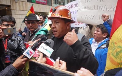 PAZ ENFURECE A LA COB Y MINEROS MOVILIZADOS POR SU AUSENCIA AL SUPUESTO DIÁLOGO