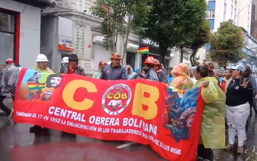 COB Y MINEROS ANUNCIAN RADICALIZACIÓN NACIONAL DE LAS PROTESTAS