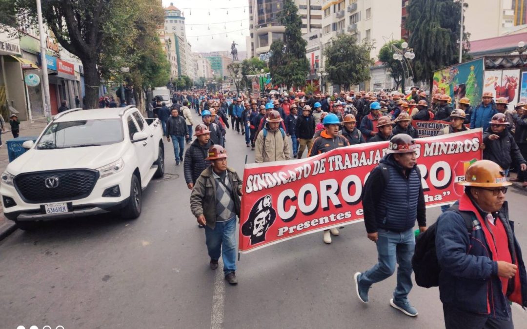 COB REFUERZA LAS MOVILIZACIONES CONVOCA A UNA MARCHA DESDE CALAMARCA Y DECIDE ASISTIR AL DIÁLOGO