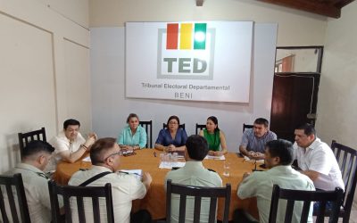 TED BENI Y COMANDO DEPARTAMENTAL COORDINAN SEGURIDAD PARA ELECCIONES SUBNACIONALES
