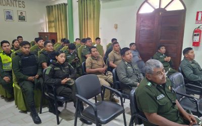 POLICÍA DE BENI SE CAPACITA PARA GARANTIZAR CUSTODIA DEL MATERIAL ELECTORAL