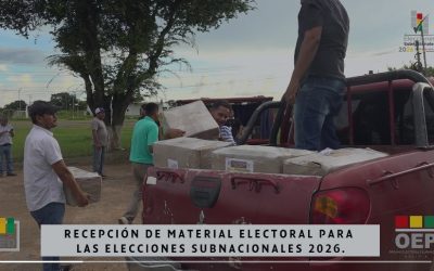 TED BENI RECIBE MATERIAL ELECTORAL PARA COMICIOS