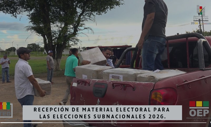 TED BENI RECIBE MATERIAL ELECTORAL PARA COMICIOS