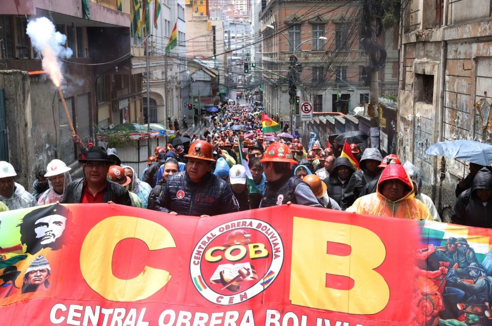 COB ACUSA AL GOBIERNO DE ACTITUD REVANCHISTA Y RENCOROSA