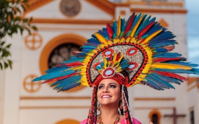 DOMINIQUE ARANCIBIA Y EVELÍN SANDOVAL ASUMEN LA REPRESENTACIÓN DEL FOLKLORE TRINITARIO