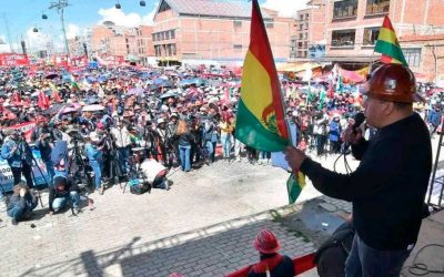 COB RATIFICA BLOQUEOS Y EXIGE LA RENUNCIA DE PAZ