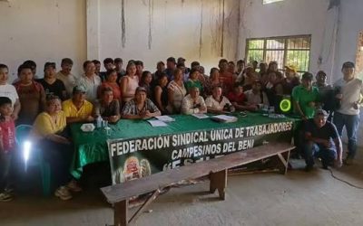 CAMPESINOS DEL BENI RECHAZAN AMPLIACIÓN DEL ESTADO DE EXCEPCIÓN