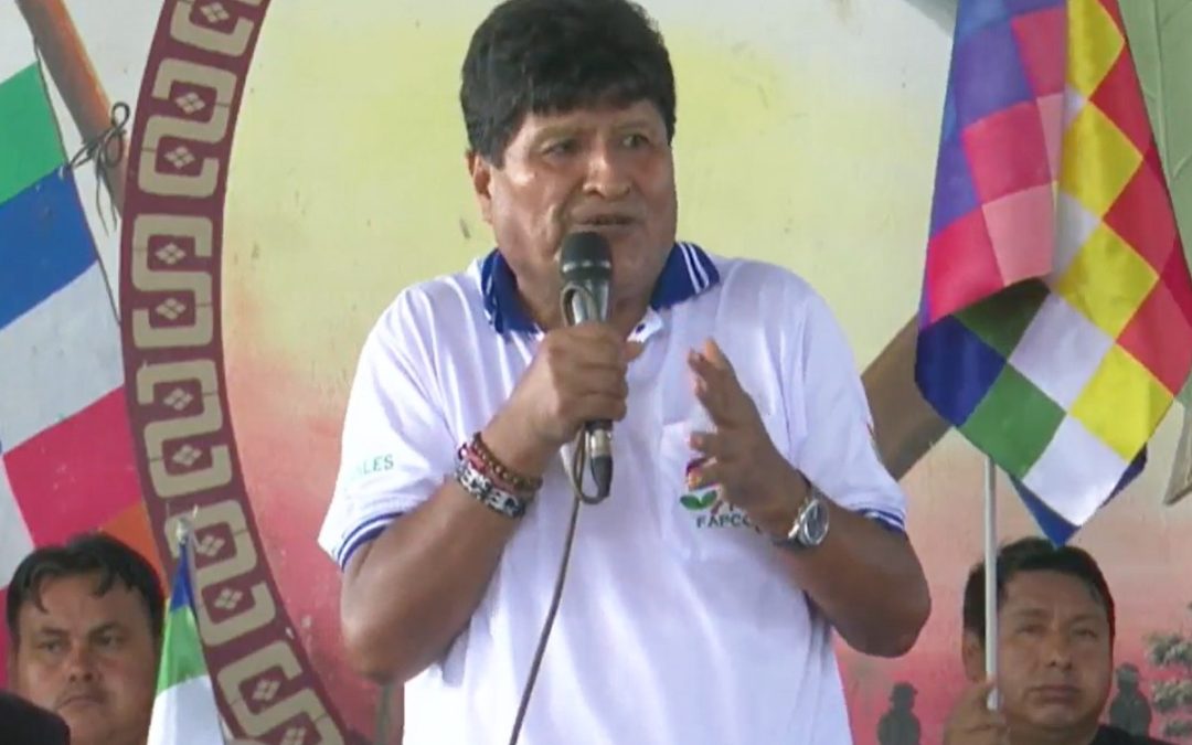 EVO MORALES CUESTIONA LA APREHENSIÓN DE MARIACA Y ACUSA A JAIME MAMANI DE NEXOS CON EL NARCOTRÁFICO