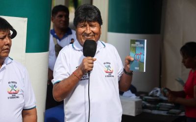 EVO MORALES ACUSA UNA “DICTADURA INTERNA Y EXTERNA” Y CUESTIONA AL ESCUDO DE LAS AMÉRICAS