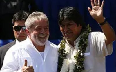 EVO MORALES FELICITA A LULA Y CELEBRA SU VICTORIA EN BRASIL