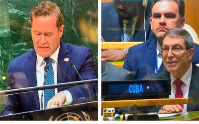CANCILLER CUBANO ENCARA A EE.UU. EN LA ONU Y LO ACUSA DE MENTIR