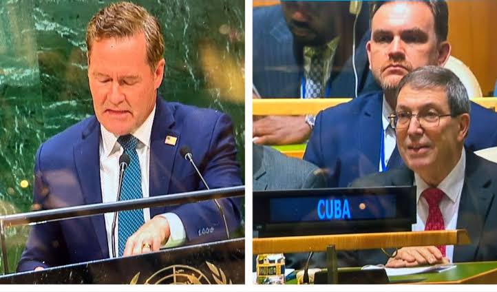 CANCILLER CUBANO ENCARA A EE.UU. EN LA ONU Y LO ACUSA DE MENTIR
